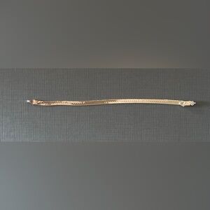 Vintage  70’s Sterling Silver 925 Hearing bone Bracelet made in Italy.